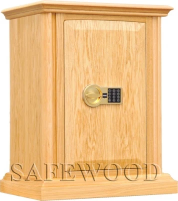 Сейф с отделкой деревом Safewood 78EL Flock Gold